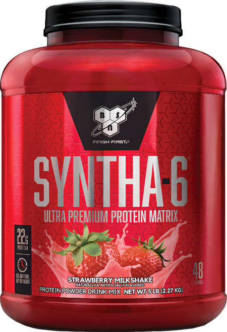 Bsn 畢斯恩 SYNTHA-6 頂級綜合乳清蛋白粉 草莓奶昔, 2.27kg, 1桶