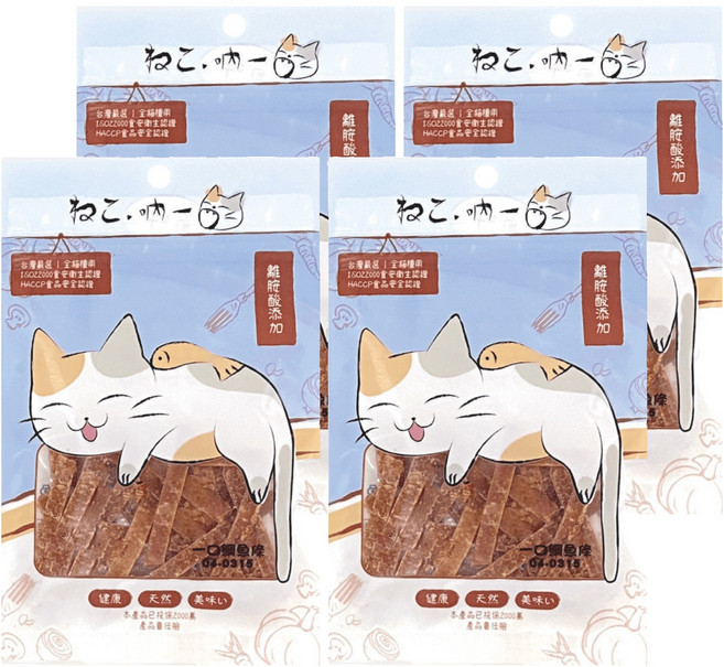 Neko 吶一口 貓零食, 30g, 4包, 一口鯛魚條