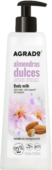 AGRADO 杏仁抗老化水潤嫩白乳, 400ml, 1瓶