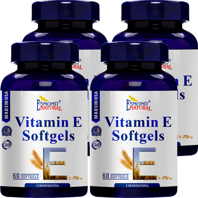 ESMOND NATURAL 愛司盟 維他命E軟膠囊, 60顆, 4罐