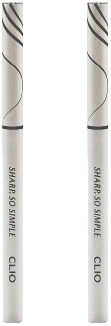 CLIO 珂莉奧 超流線防水抗暈眼線膠筆 0.14g, 002 BROWN, 2支