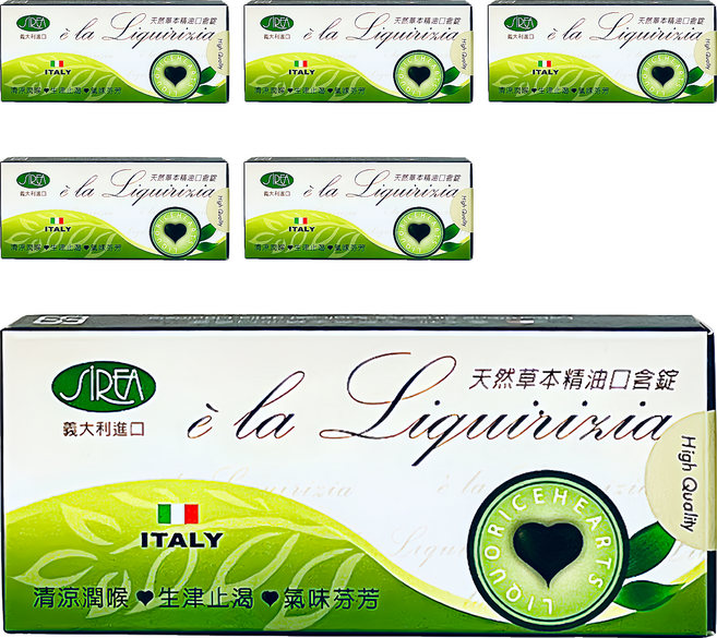 SiREA 義大利天然草本精油口含錠, 30顆, 6盒