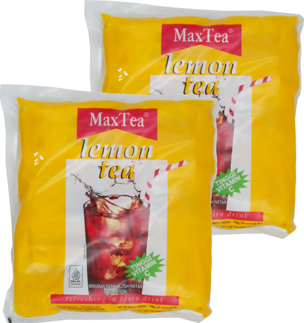 MaxTea 檸檬風味茶粉包, 25g, 30包, 2袋