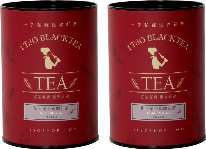 ITSO 一手私藏 斯里蘭卡錫蘭紅茶茶葉, 1入, 2罐, 70g