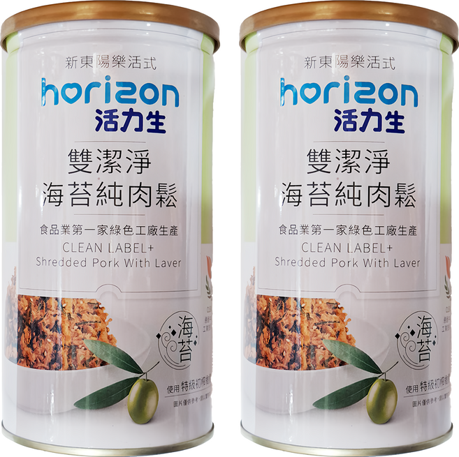 新東陽 活力生雙潔淨 海苔純豬肉鬆, 170g, 2罐