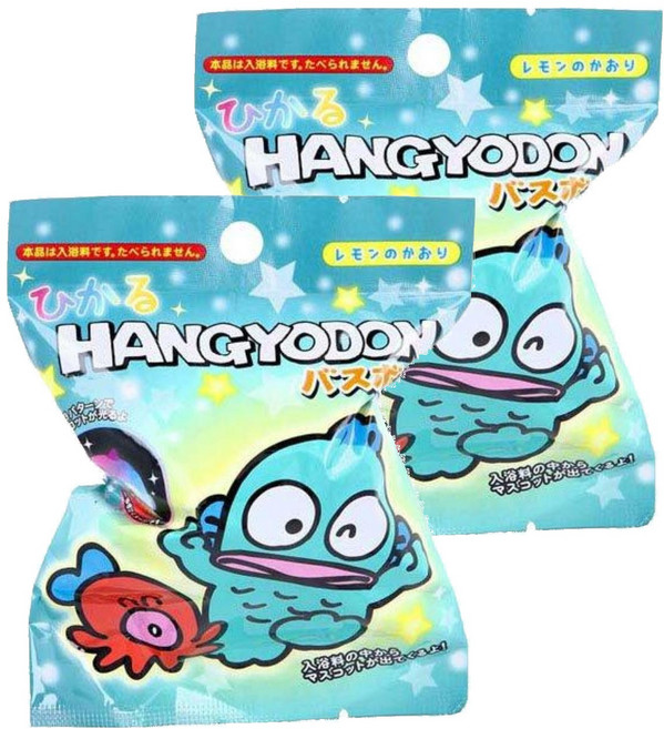 SANTAN HANGYODON 沐浴球 發光玩具, 75g, 2袋