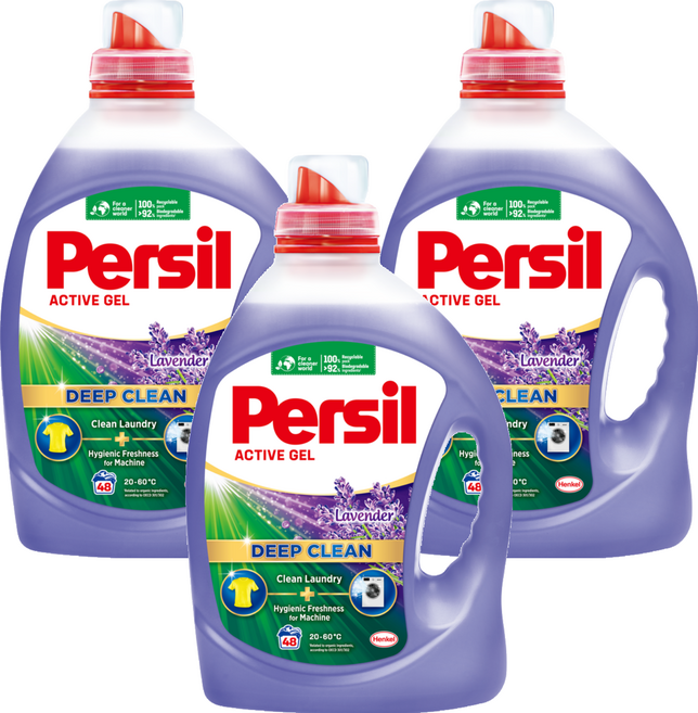 Persil 寶瀅 台灣公司貨 深層酵解洗衣凝露 薰衣草, 2.2L, 3瓶