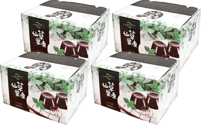 關西鎮農會 仙草果凍 10個, 4盒, 100g