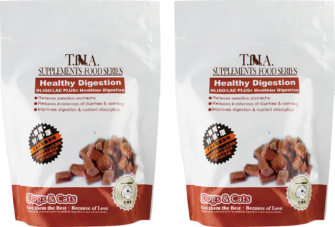 T.N.A. 腸胃健康營養錠 犬貓適用 益生菌配方, 保健腸胃, 80顆, 2包