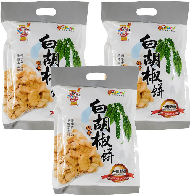 Onlyone 海龍王 白胡椒餅, 140g, 3包