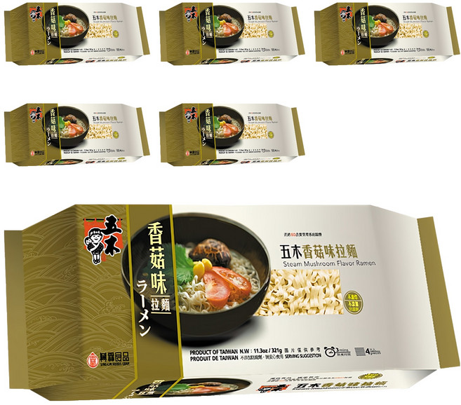 五木 香菇拉麵, 321g, 6包