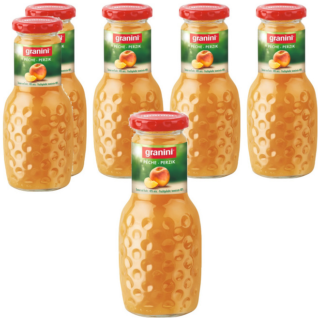 granini 法國酒窩水蜜桃汁, 250ml, 6瓶