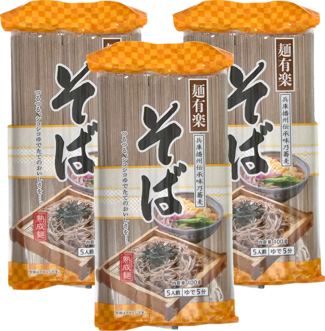 麵有樂 播州蕎麥麵, 400g, 3包