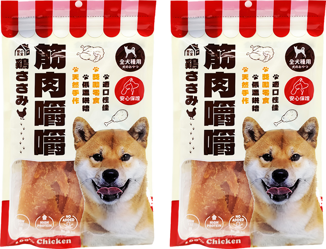 筋肉嚼嚼 雞腿肉片, 雞肉, 2包, 90g