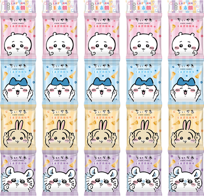 SUNFRIEND 玉米餅四連包 吉伊卡哇款 玉米濃湯風味, 5組, 48g