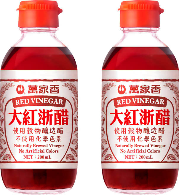 萬家香 大紅浙醋, 2個, 200ml