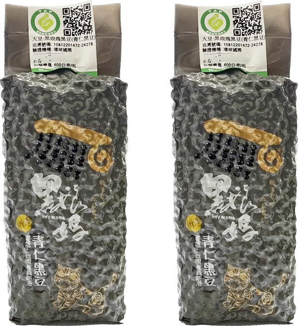 新港鄉農會 黑娘媽 青仁黑豆, 2包, 600g