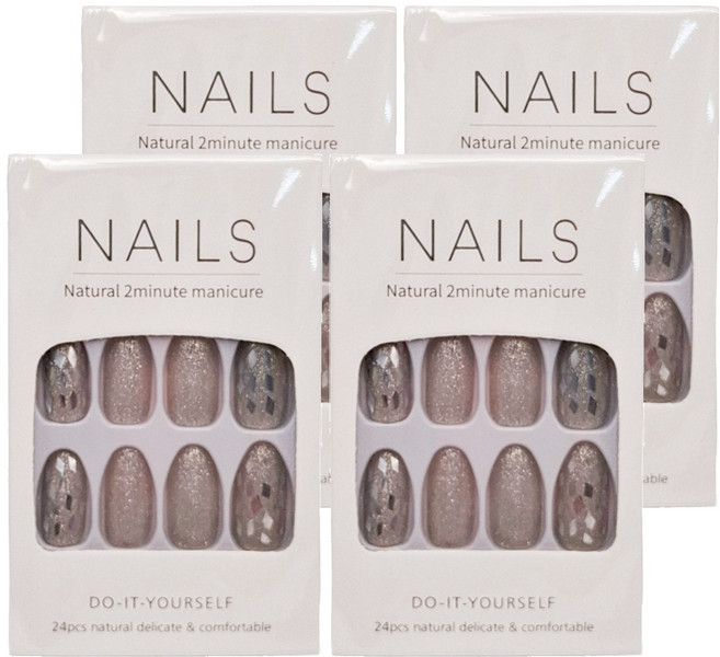 Paula's Nail 寶拉美甲 星月蝴蝶寶石美甲貼片, AP69102, 4盒
