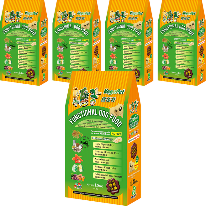 VegePet 維吉 成犬用 機能性高級素狗食, 5袋
