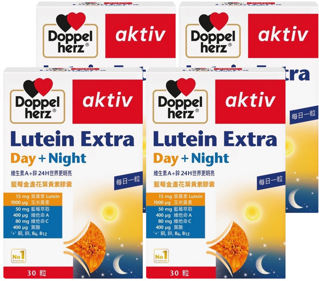 Doppel herz 德之寶 金盞花葉黃素膠囊, 30顆, 4盒