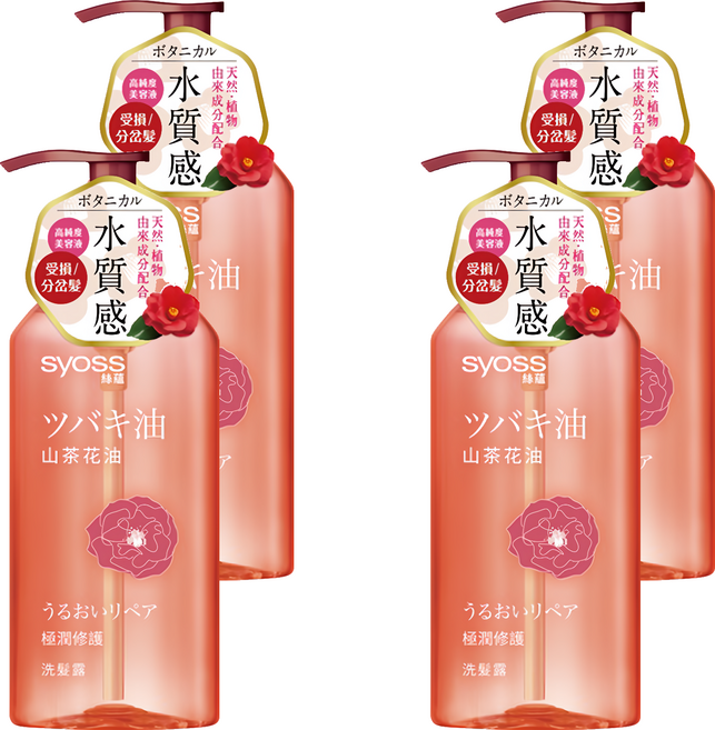 syoss 絲蘊 極潤修護洗髮露 山茶花油, 420ml, 4瓶