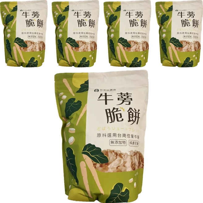 佳里區農會 牛蒡脆餅 原味, 80g, 5個