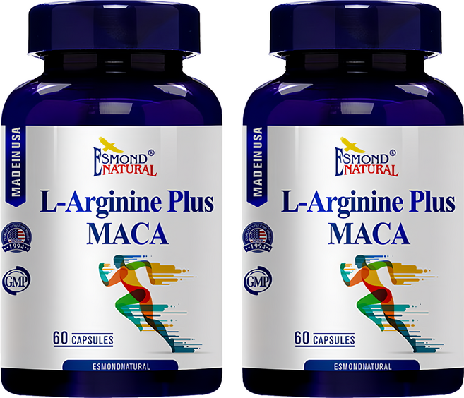 ESMOND NATURAL 愛司盟 左旋精胺酸馬卡膠囊 60顆, 2瓶