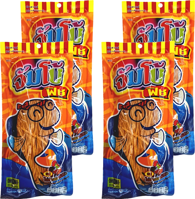 泰國 Jumbo 魚味粉條 烤雞味, 72g, 4包