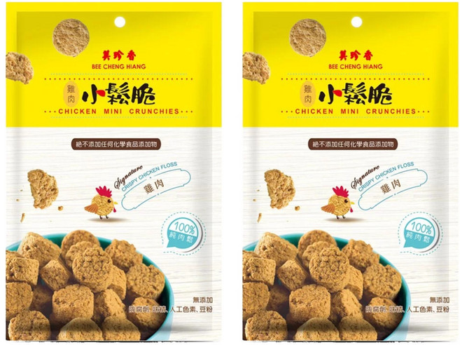 Bee Cheng Hiang 美珍香 雞肉小鬆脆, 60g, 2個