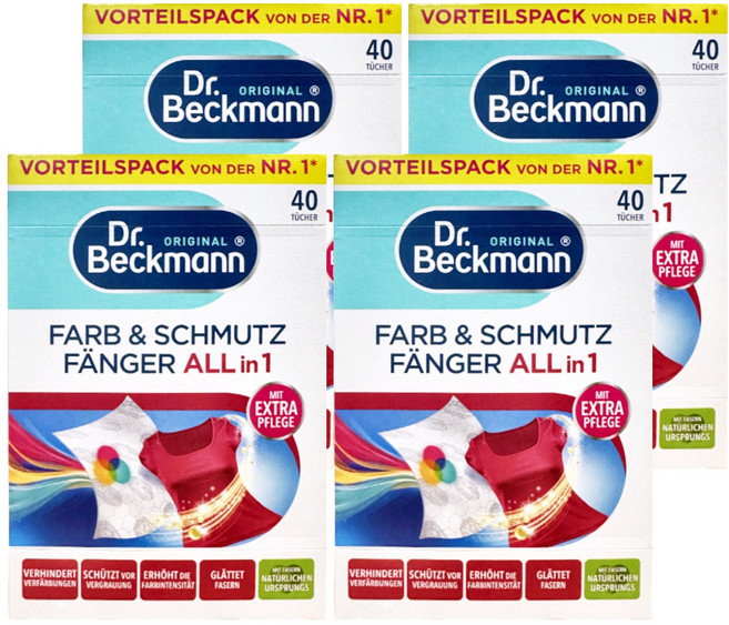 Dr.Beckmann 貝克曼博士 超潔淨護色魔布, 40入, 4盒