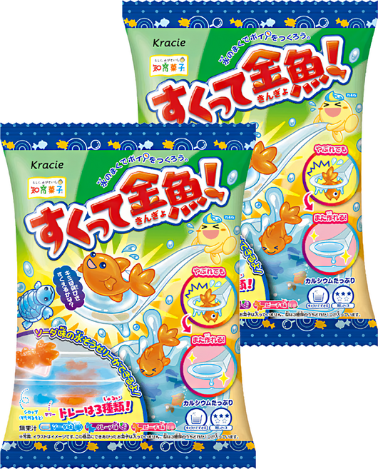 Kracie 葵緹亞 知育菓子 創意DIY 金魚造型小達人, 1份軟糖, 2包