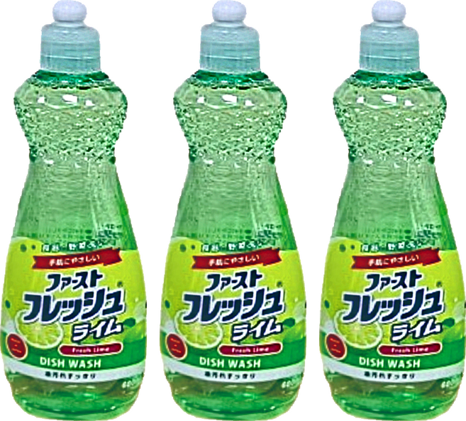 第一石鹼 Funs果香洗碗精 檸檬香, 600ml, 3瓶