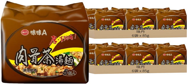味丹 味味A 肉骨茶湯麵 85g, 60包