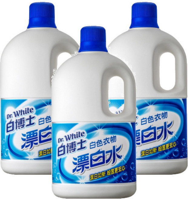 Dr.White 白博士 漂白水 白色衣物, 2kg, 3桶