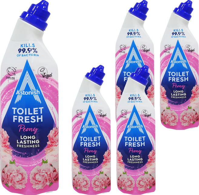 Astonish 浴廁清潔凝膠 牡丹, 750ml, 5個