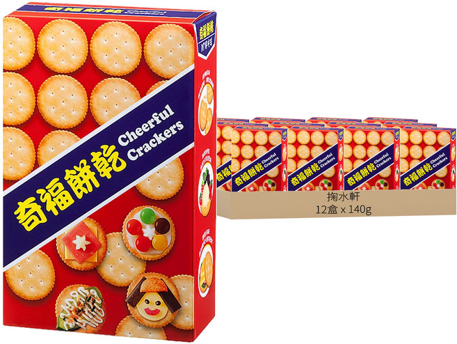 掬水軒 奇福餅乾, 140g, 12盒