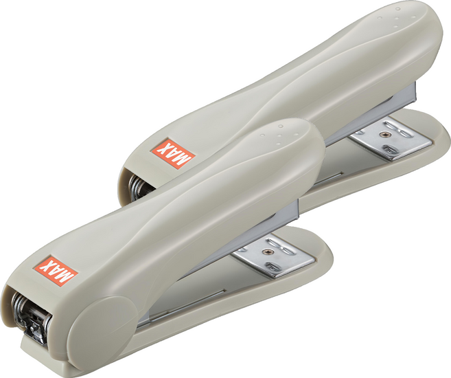 MAX 美克司 HD-50R 釘書機 帶除針器, 灰色, 2個