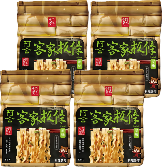 阿舍食堂 客家粄條, 475g, 4袋