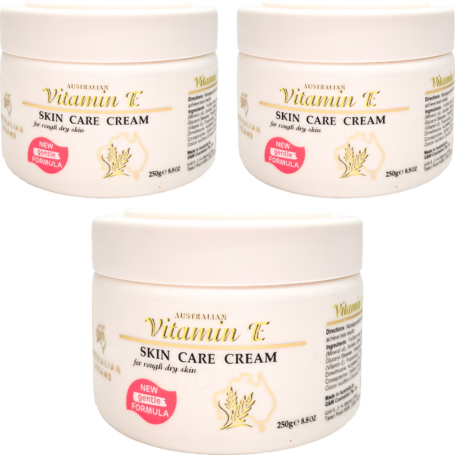 G and M AUSTRALIAN CREAMS 維他命E肌膚修復綿羊霜 滋潤保濕 舒緩乾燥, 3罐