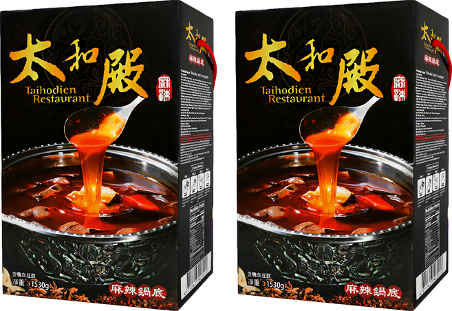 太和殿 麻辣鍋底含鴨血豆腐, 1.53kg, 2盒