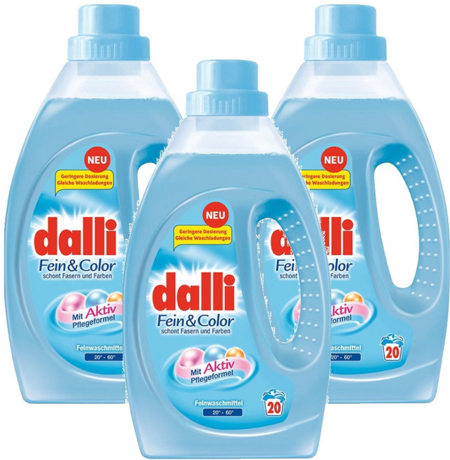 dalli 達麗 極致呵護洗衣精, 1.1L, 3瓶