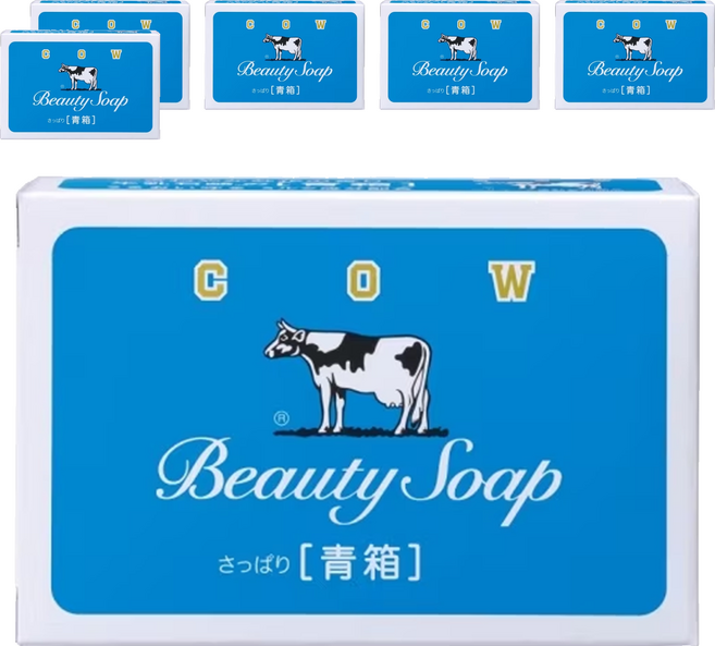 COW STYLE 牛乳石鹼 滋潤香皂 茉莉清爽, 85g, 6個