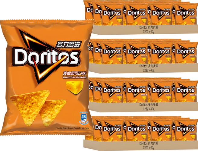 Doritos 多力多滋 玉米片 黃金起司, 40g, 48包