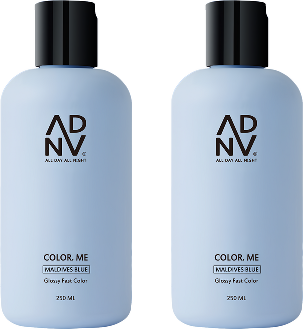 A.D.A.N 全時呵護 補色洗髮精/彩染補色劑 馬爾地夫藍, 250ml, 2瓶