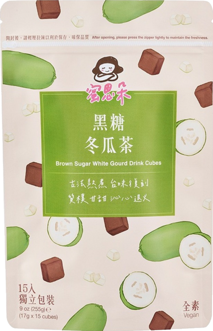 蜜思朵 NEW 黑糖冬瓜茶, 15顆, 17g, 1袋