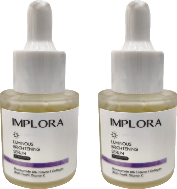 IMPLORA 亮白精華, 20ml, 2瓶