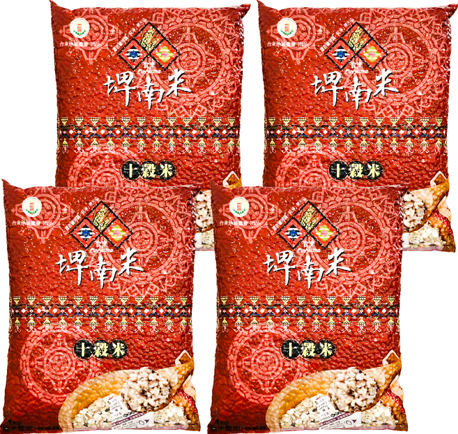 台東地區農會 十穀米, 1kg, 4包
