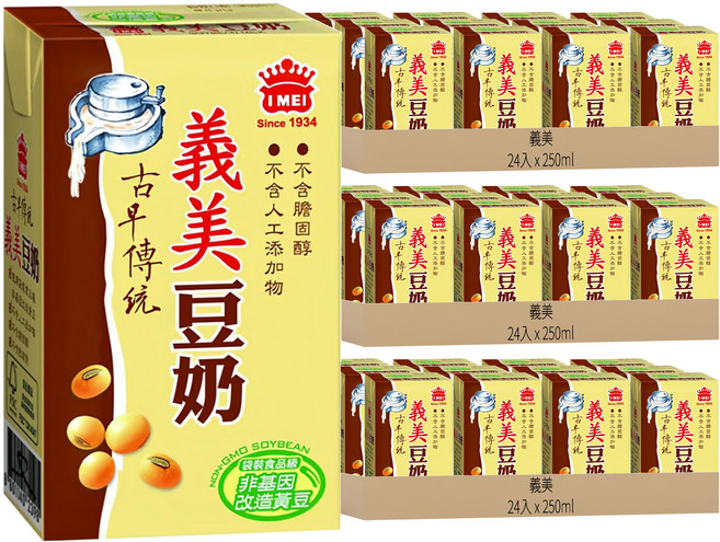 義美 豆奶, 250ml, 72入