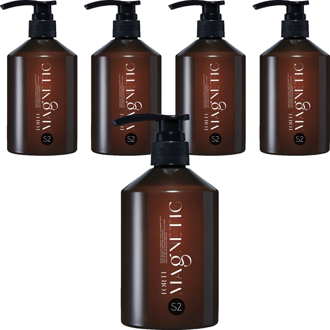 台塑生醫 FORTE Magnetic S2 柔順洗髮精, 5瓶, 500g