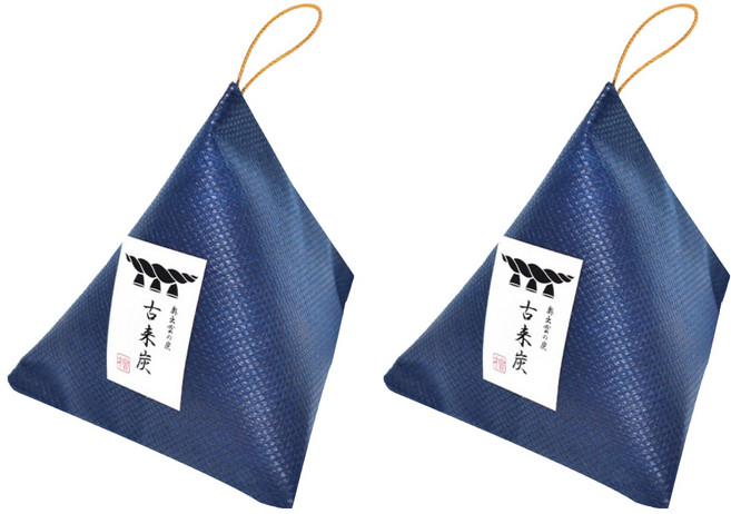 古來炭 立體三角調濕木炭, 2個, 22g